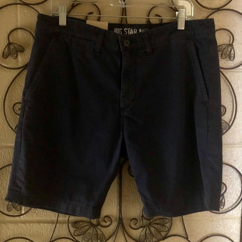 New BIG STAR Slim Industry Blue Shorts Size 36